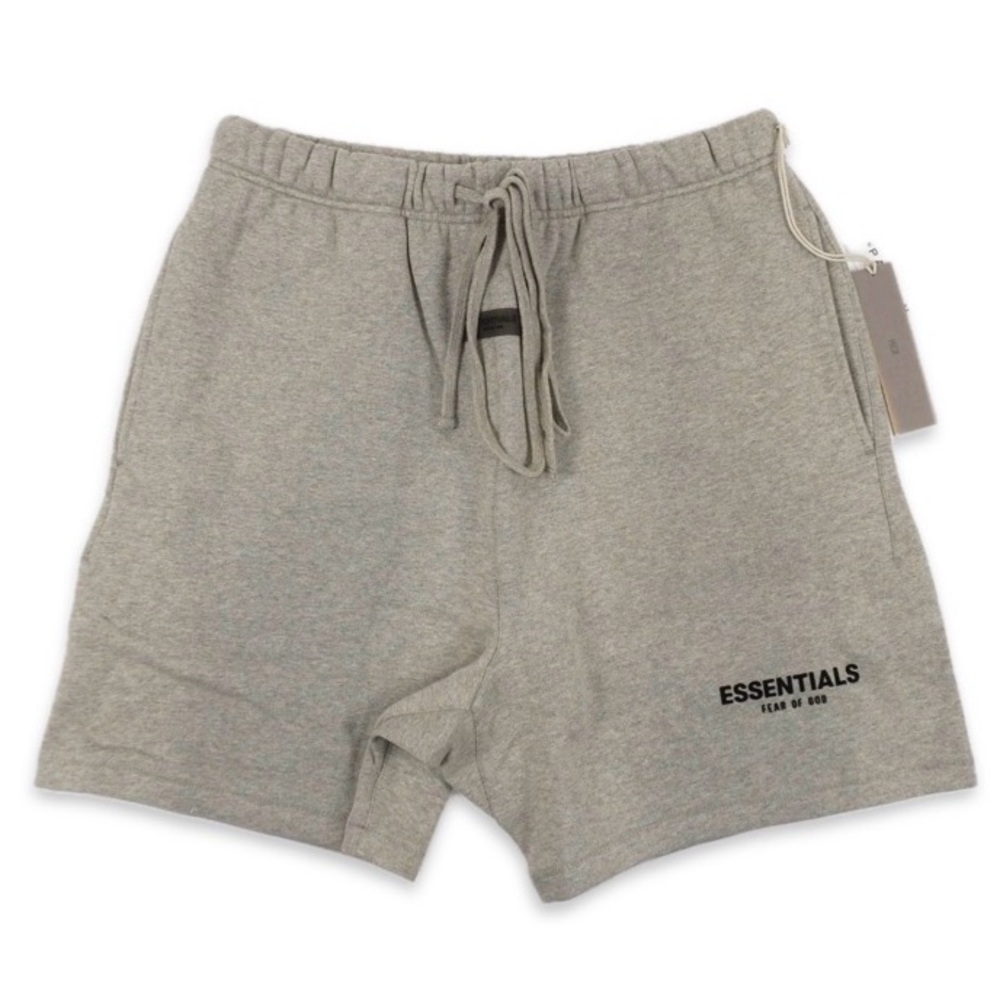 NWT [Fear of God] Essentials Dark Oatmeal Gray Casual Sweat Shorts Men's L - Picture 8 of 13